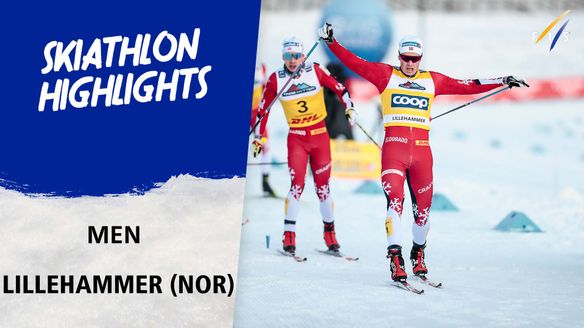 Amundsen leads Norwegian festival in Lillehammer skiathlon 
